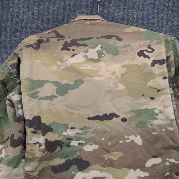 U.S. Military Mens Camo Army Uniform Coat Green Tan Size Small Pockets - Picture 9 of 13